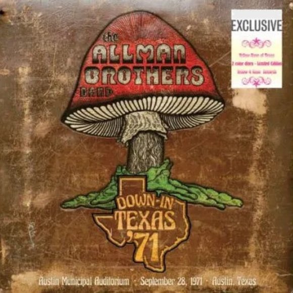 The Allman Brothers Band Down In Texas '71 (2-LP) ~ Exclusive Color ~New/Sealed! - Picture 2 of 2